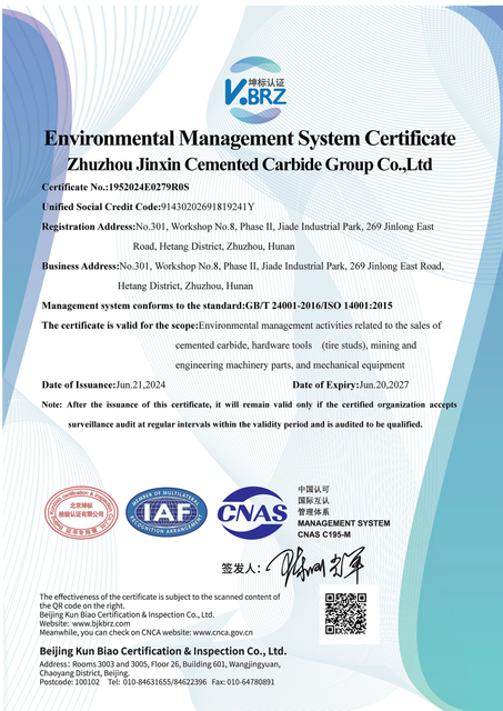 Certificado ambiental ISO