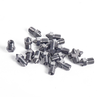 Bico de carboneto cimentado de baixo preço para impressora 3D Bico rosqueado de carboneto de vários tamanhos